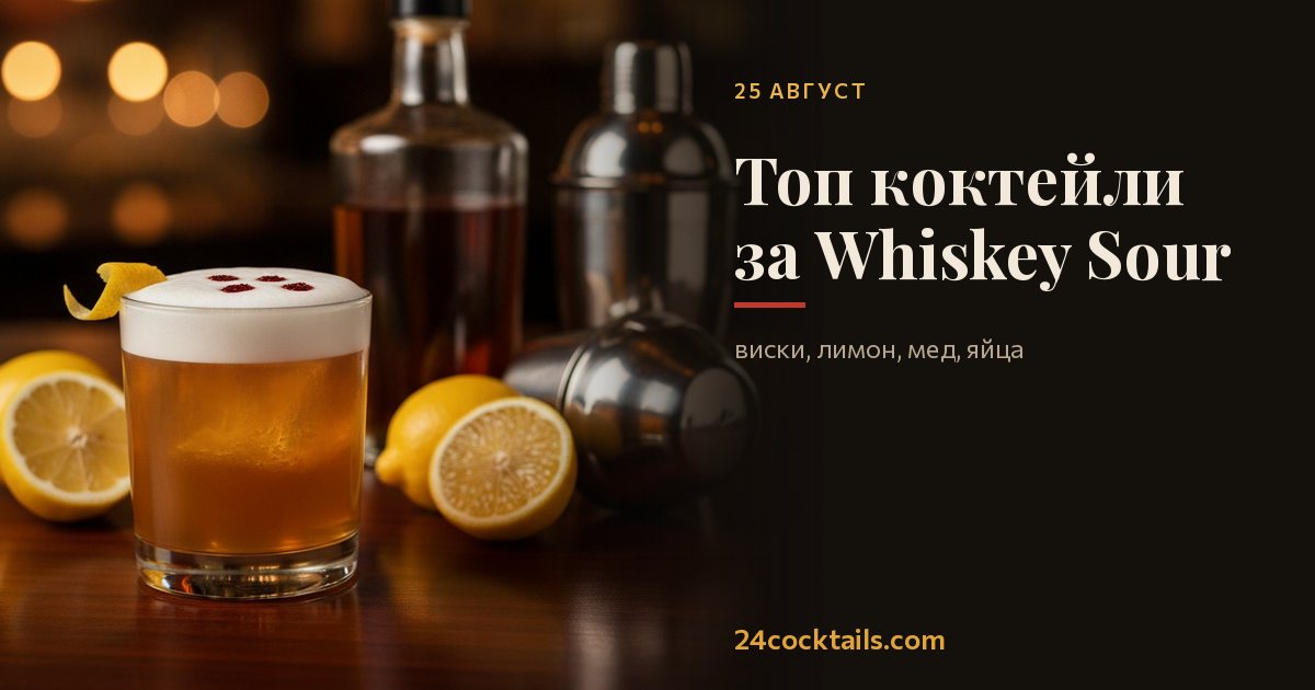 Топ-10 коктейла за Деня на Whiskey Sour