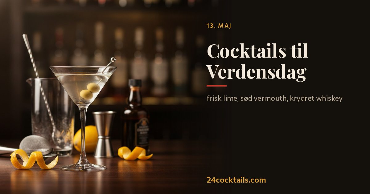 Top 10 cocktails til Verdens Cocktaildag