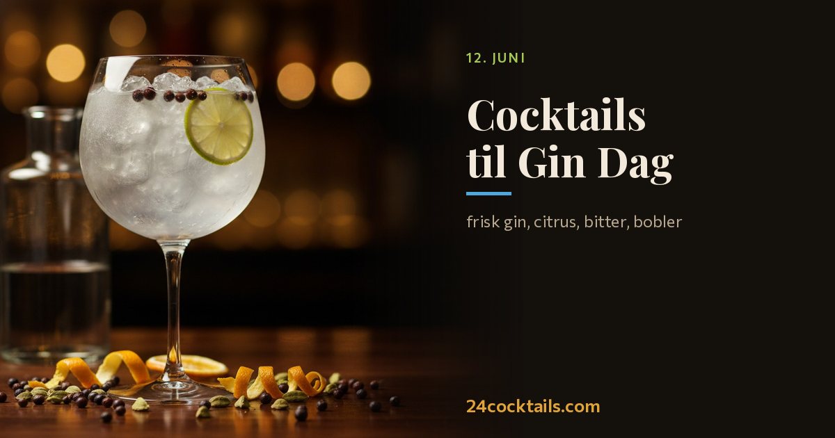 Top 10 cocktails til Verdens Gin Dag