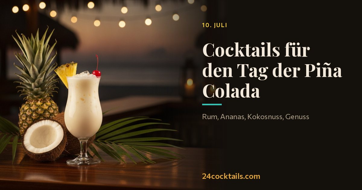 Top 10 Cocktails zum Tag der Piña Colada