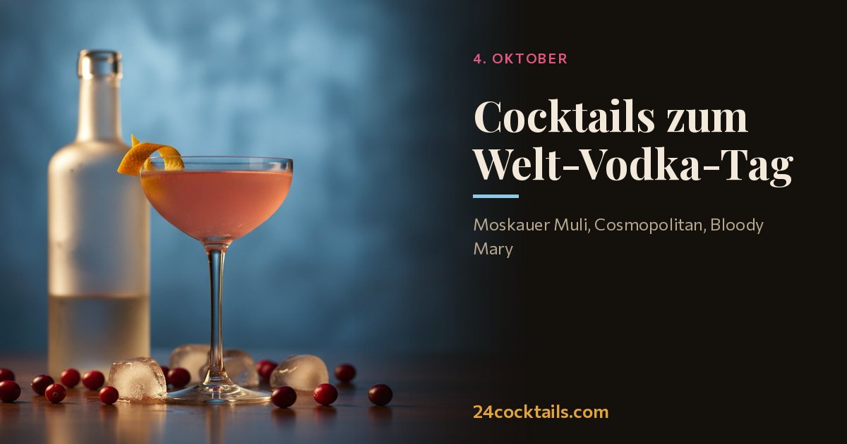 Top 10 Cocktails für den Welt-Vodka-Tag
