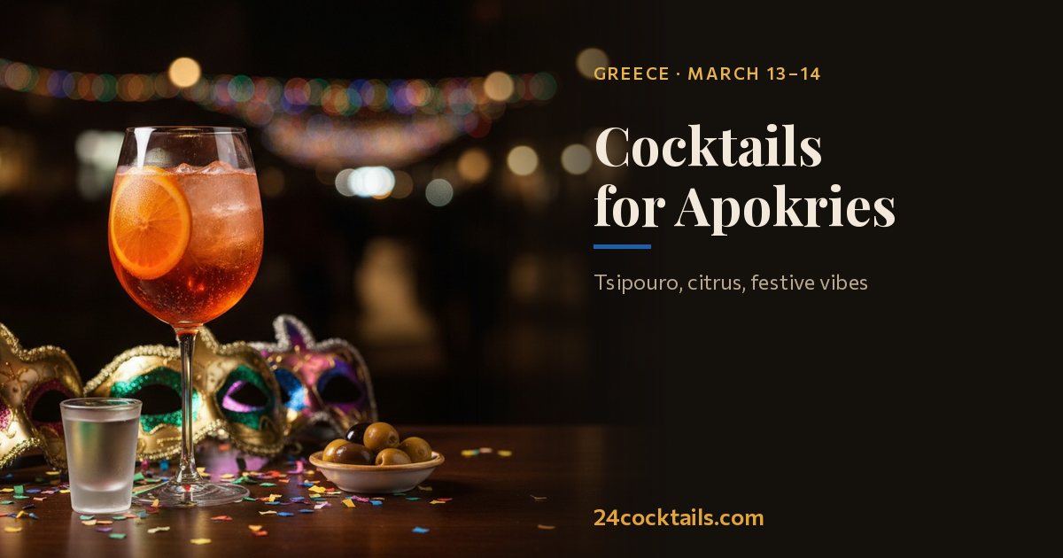 Top 10 Cocktails for Apokries