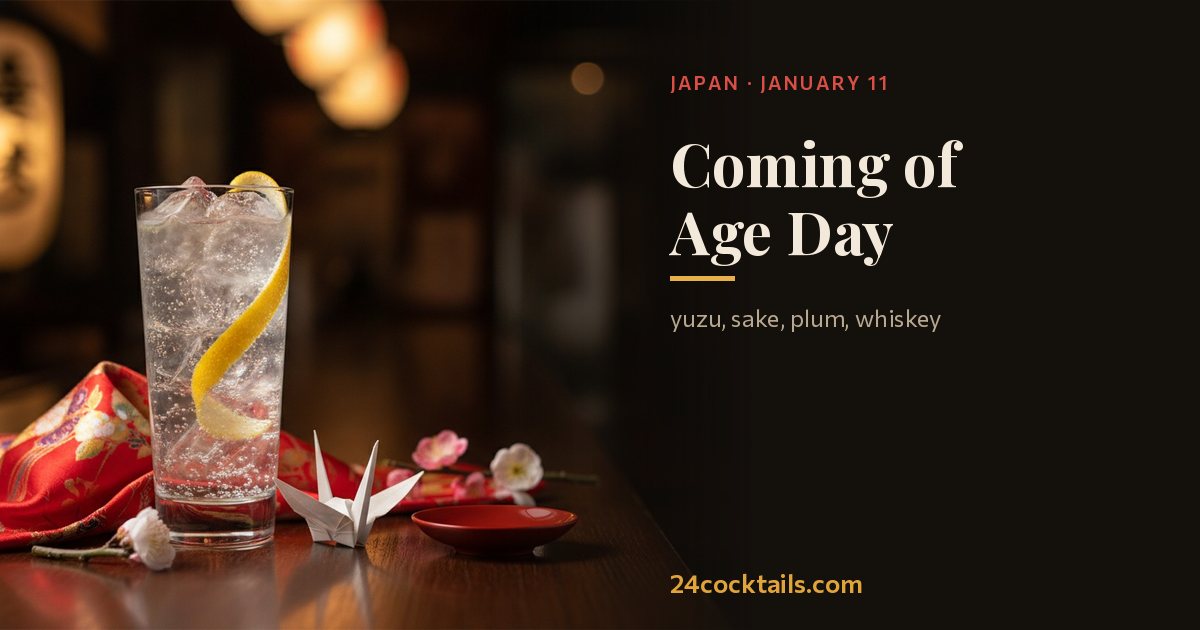 Top 10 cocktails for Coming of Age Day