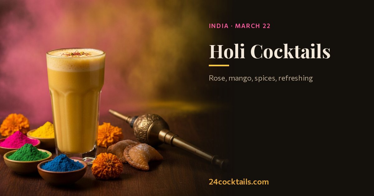 Top 10 Cocktails for Holi Celebrations