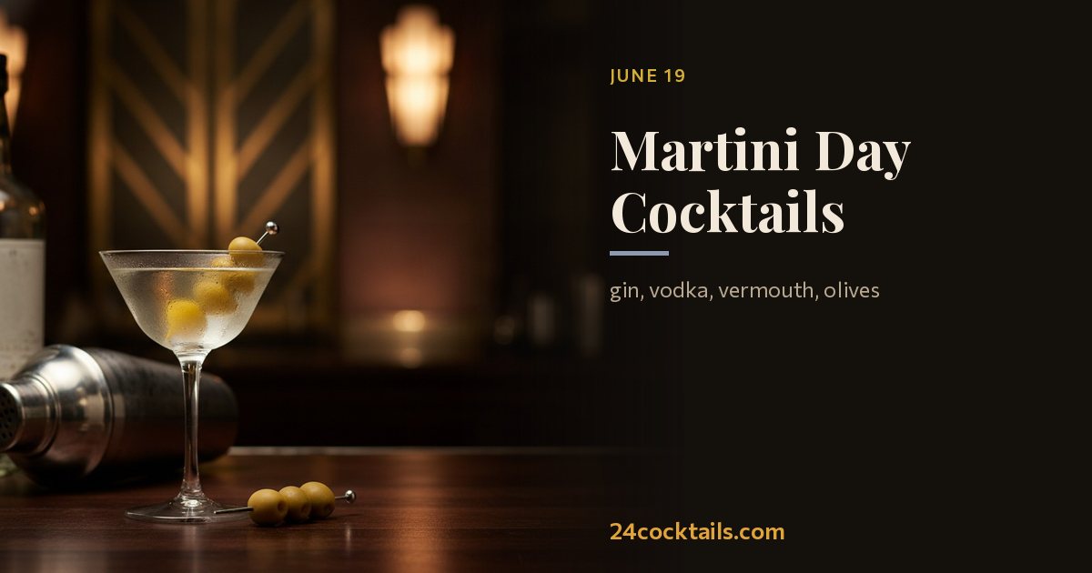 Top 10 Cocktails for Martini Day