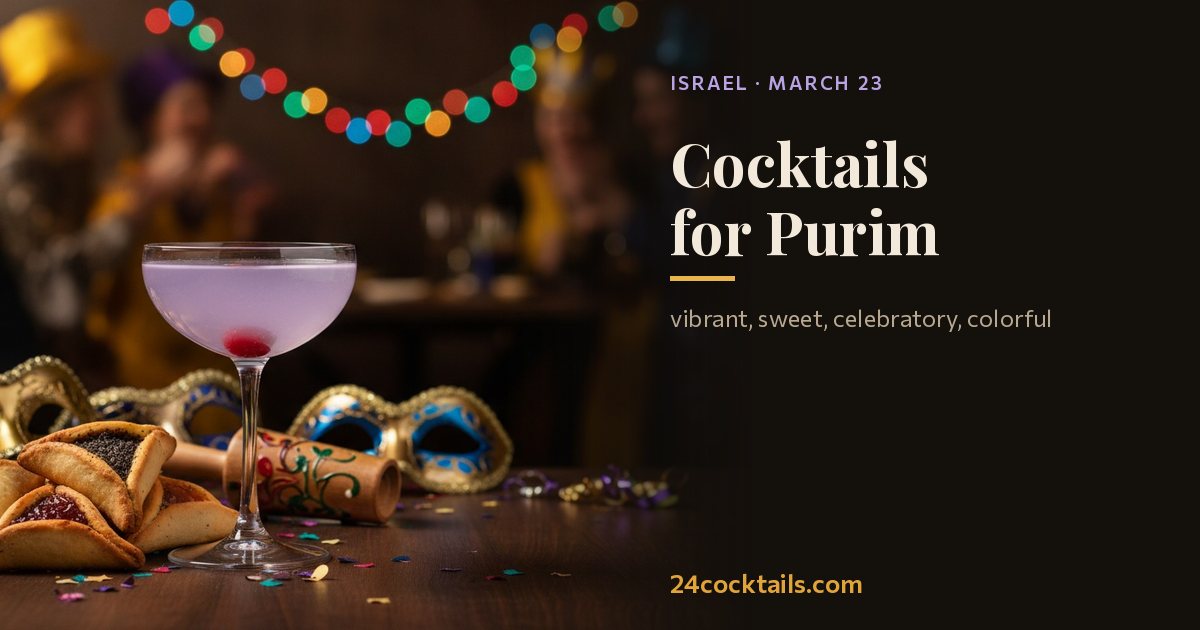 Top 10 Cocktails for Purim Celebrations