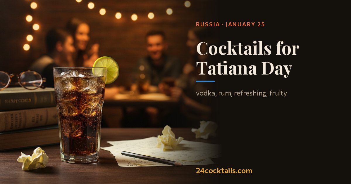 Top 10 cocktails for Tatiana Day