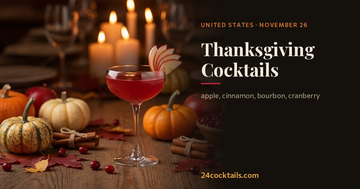 Top 10 Cocktails for Thanksgiving