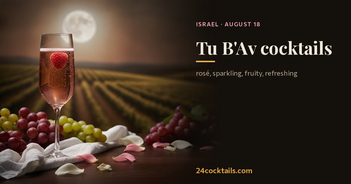 Top 10 cocktails for Tu B'Av