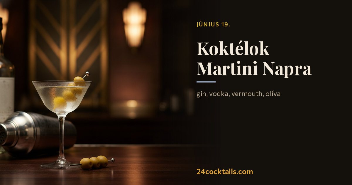10 koktél a Martini Napra