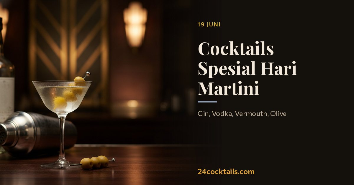 10 Cocktails Terbaik untuk Hari Martini