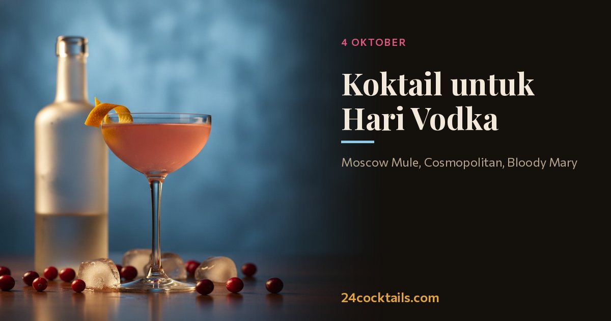 10 Koktail Terbaik untuk Hari Vodka Sedunia