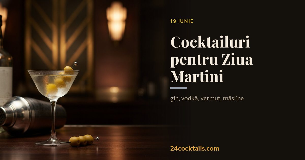 Top 10 cocktailuri pentru Ziua Martini