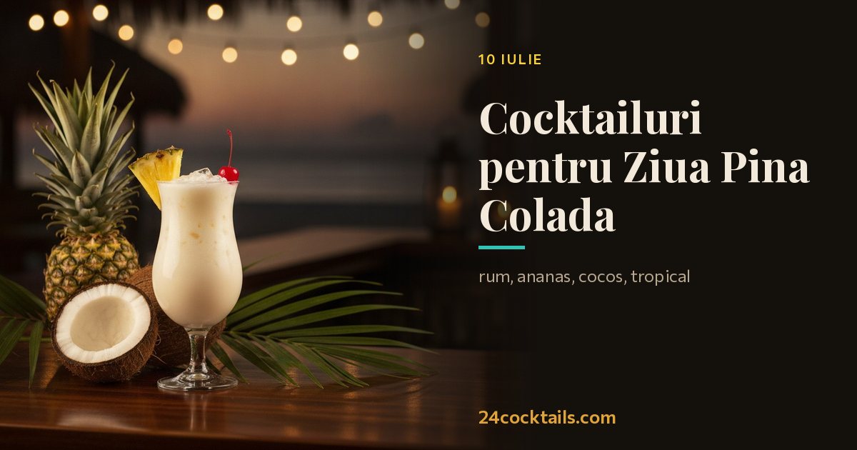 Top 10 cocktailuri pentru Ziua Pina Colada