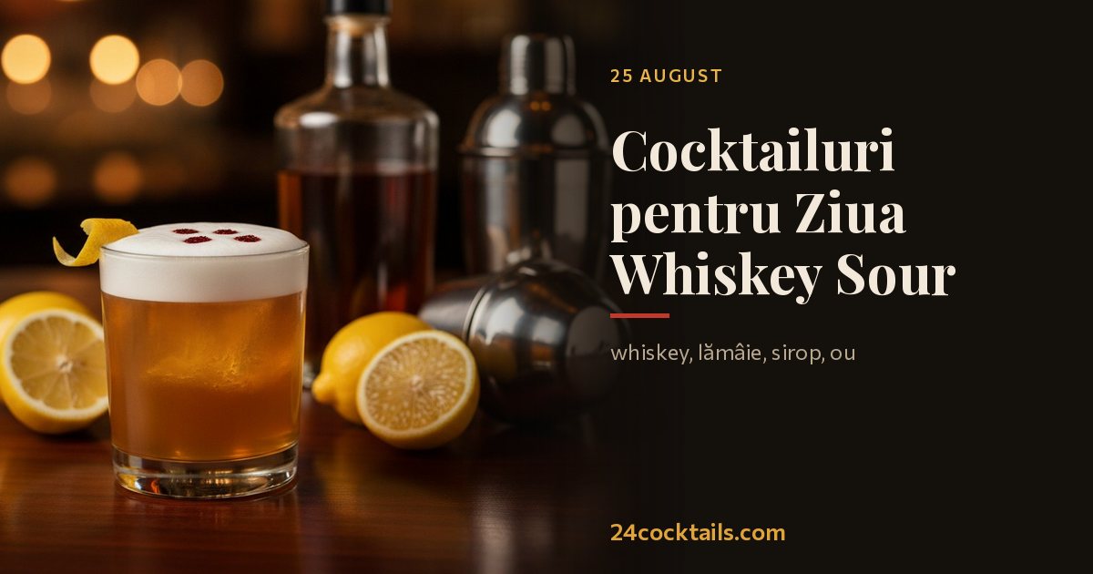 Cele mai bune cocktailuri pentru Ziua Whiskey Sour