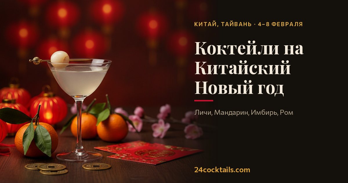 Топ-10 коктейлей на Китайский Новый год