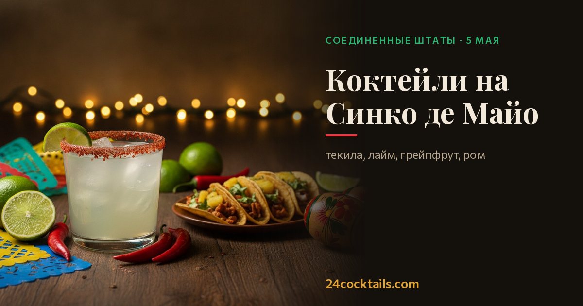 Топ-10 коктейлей для Синко де Майо
