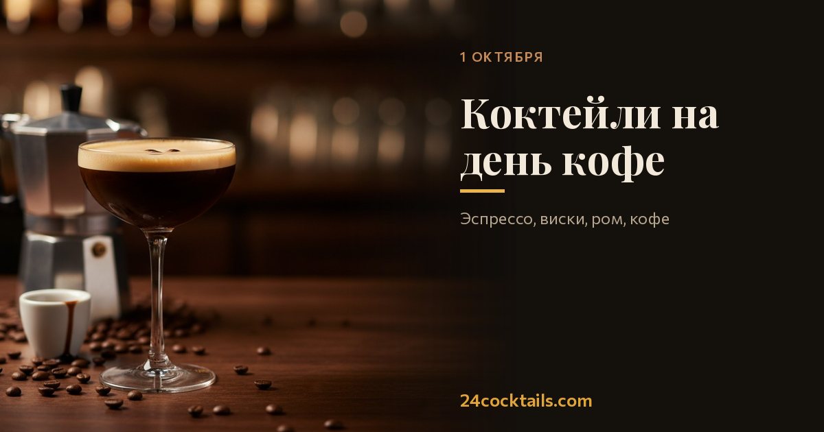 10 коктейлей для Международного дня кофе