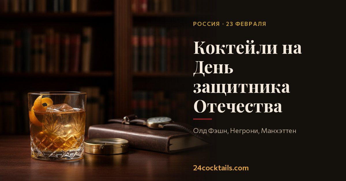 Топ-10 коктейлей на 23 февраля — День защитника Отечества