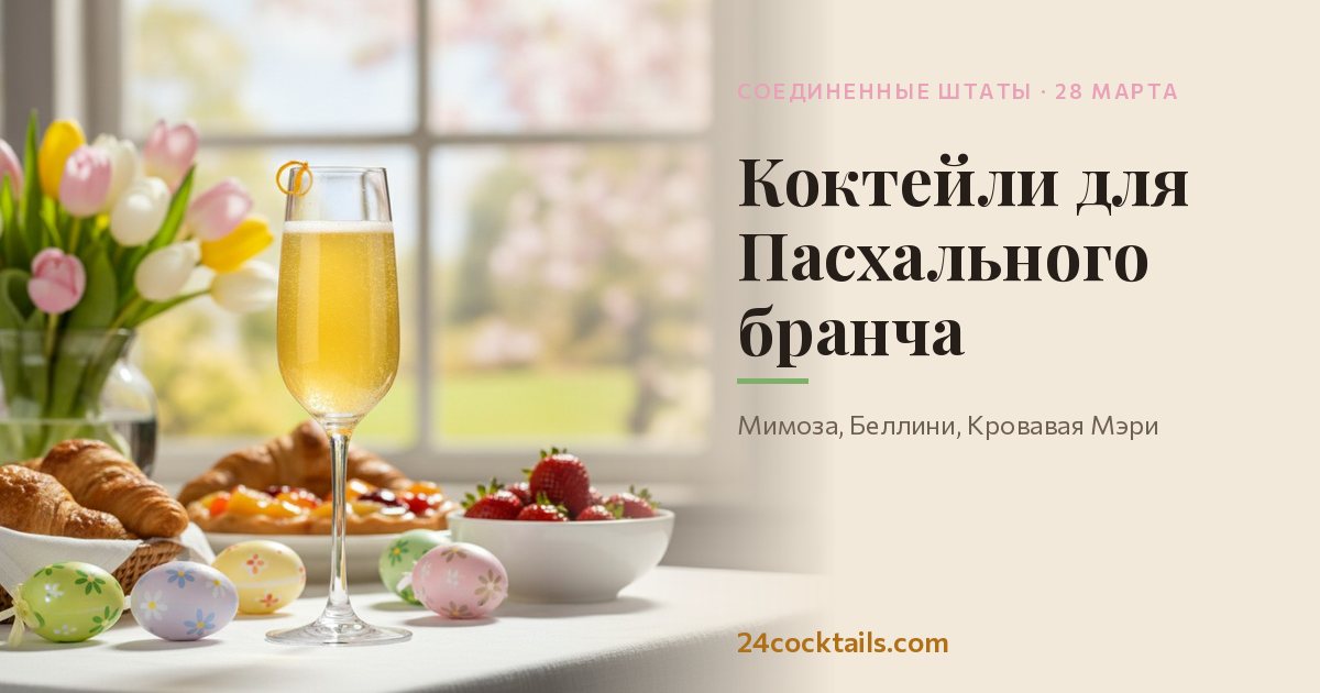 Топ-10 коктейлей для Пасхального бранча