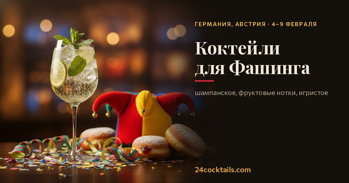 Топ-10 коктейлей для Фашинга