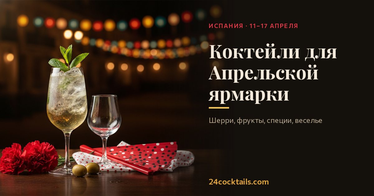 Топ коктейлей для Апрельской ярмарки (Севилья)