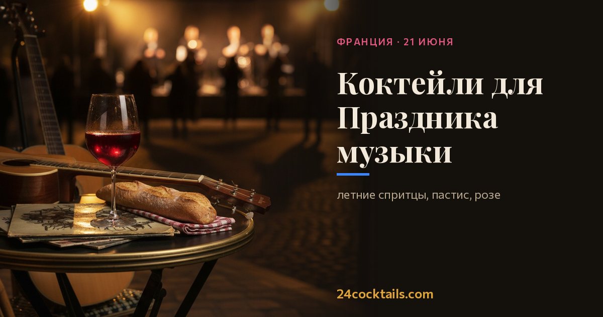 Топ коктейлей для Праздника музыки