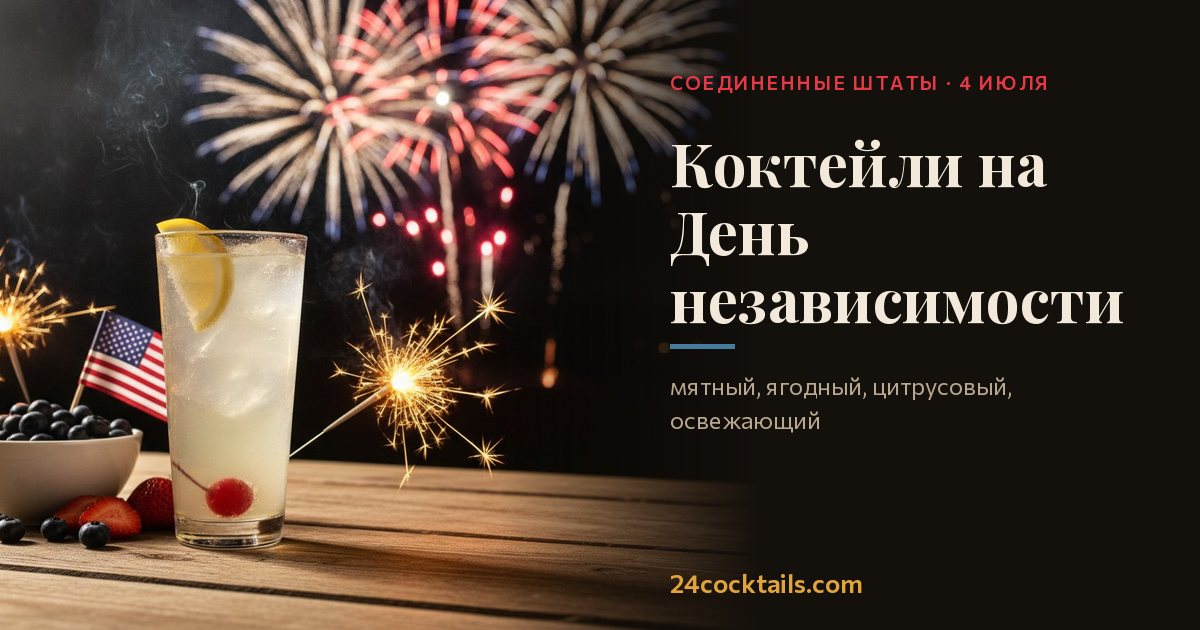 Топ-10 коктейлей на Четвёртое июля