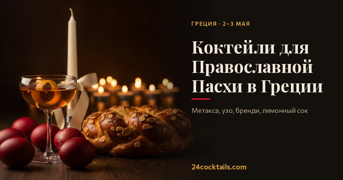 Топ-10 коктейлей для Православной Пасхи в Греции