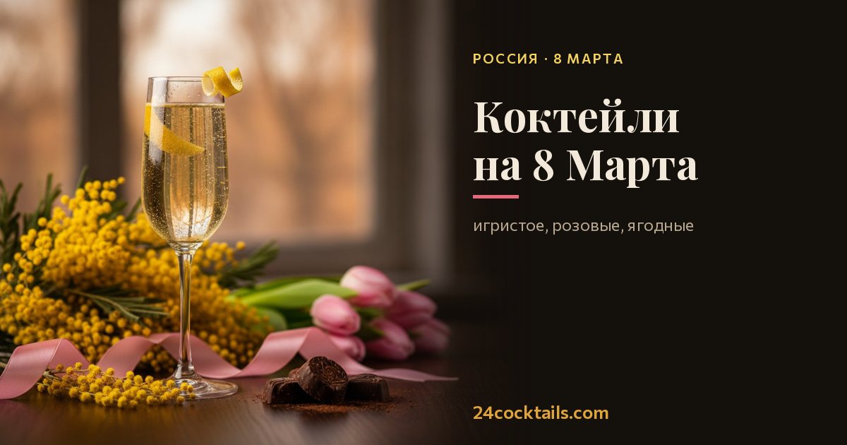 Топ-10 коктейлей на 8 Марта