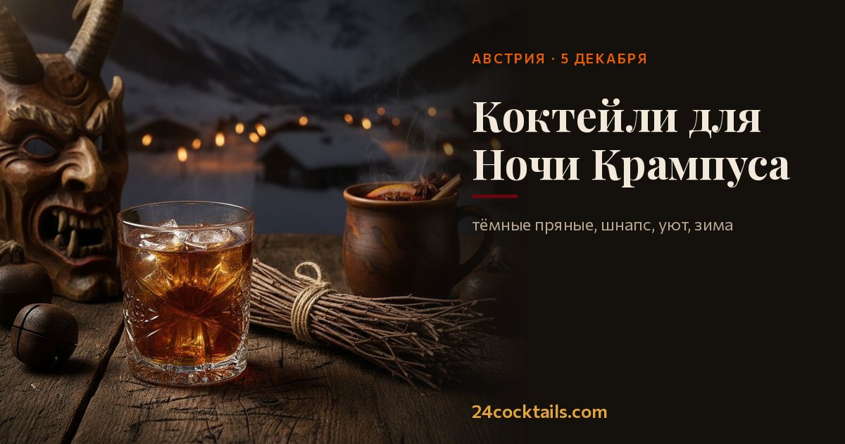 Топ коктейлей для Ночи Крампуса