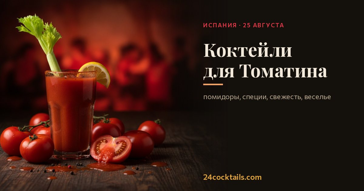 10 коктейлей для Томатина: праздник помидоров