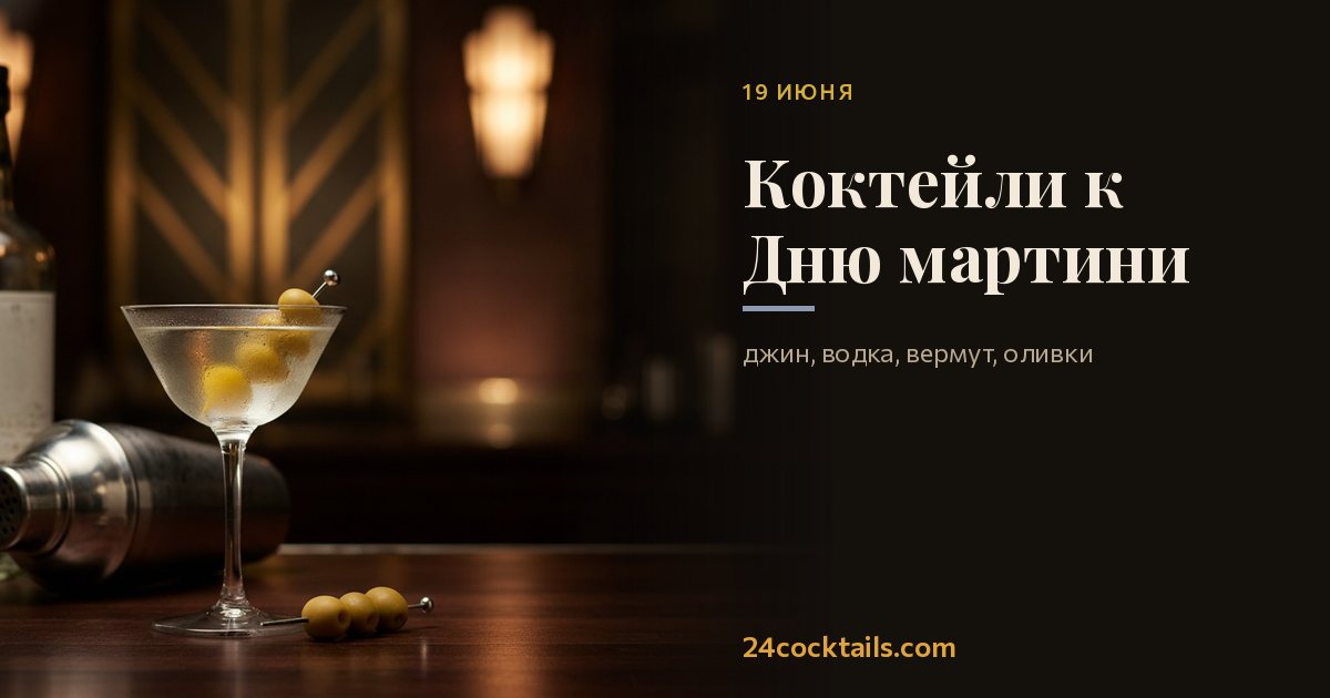 Топ-10 коктейлей для Дня мартини