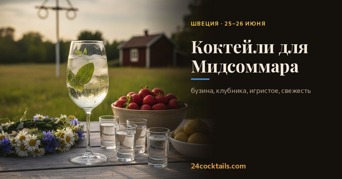 Топ-10 коктейлей для Мидсоммара