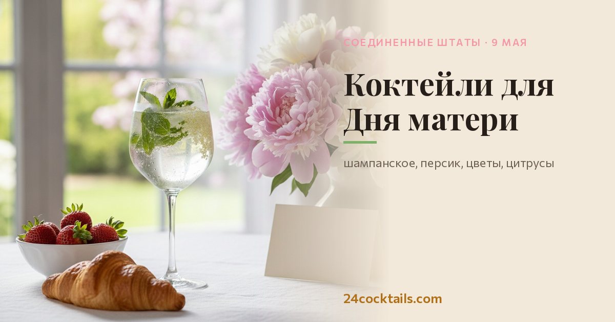 10 коктейлей для Дня матери