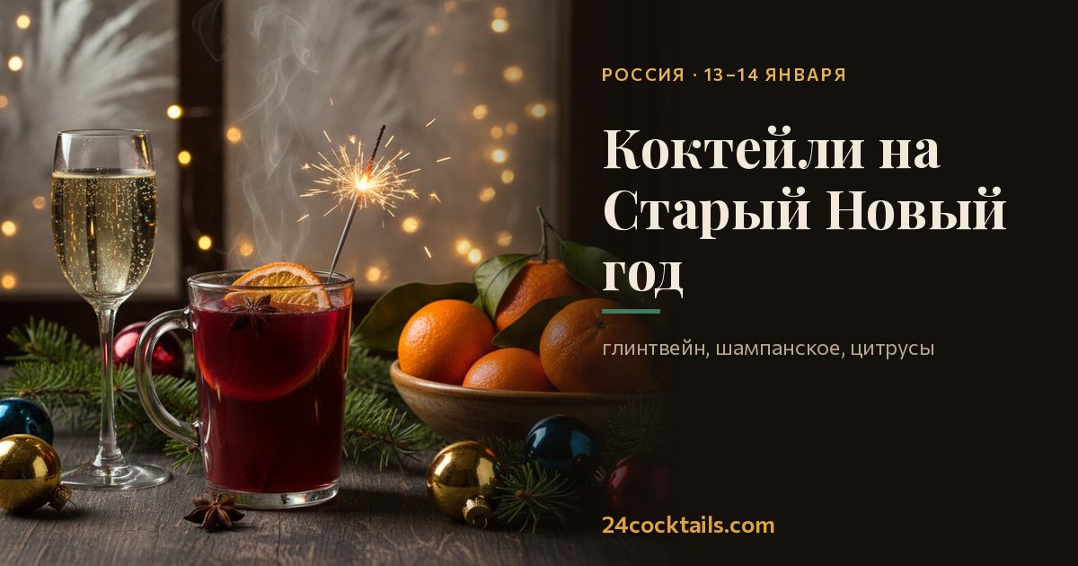 Топ-10 коктейлей на Старый Новый год