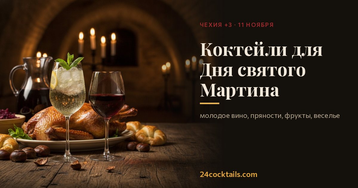 Топ коктейлей для Дня святого Мартина
