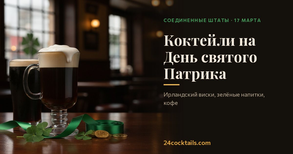 Топ-10 коктейлей на День святого Патрика