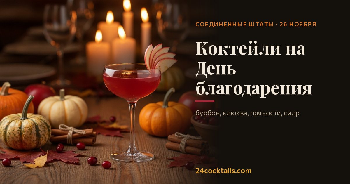 10 коктейлей для Дня благодарения