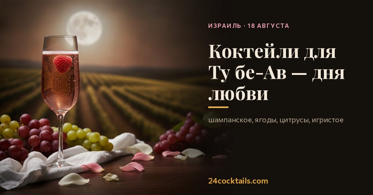 Топ-10 коктейлей для Ту бе-Ав — дня любви
