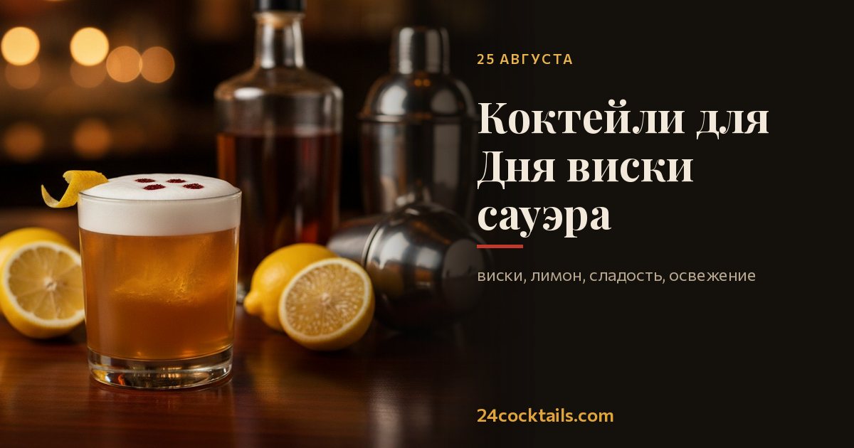 10 коктейлей для Дня виски сауэра