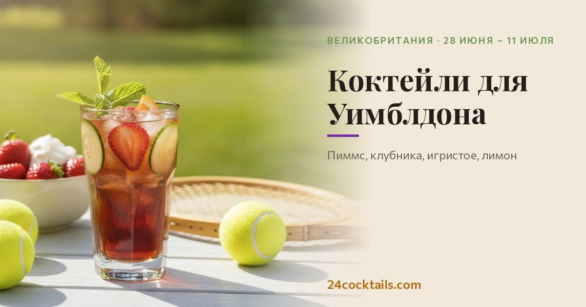 Топ-10 коктейлей для Уимблдона