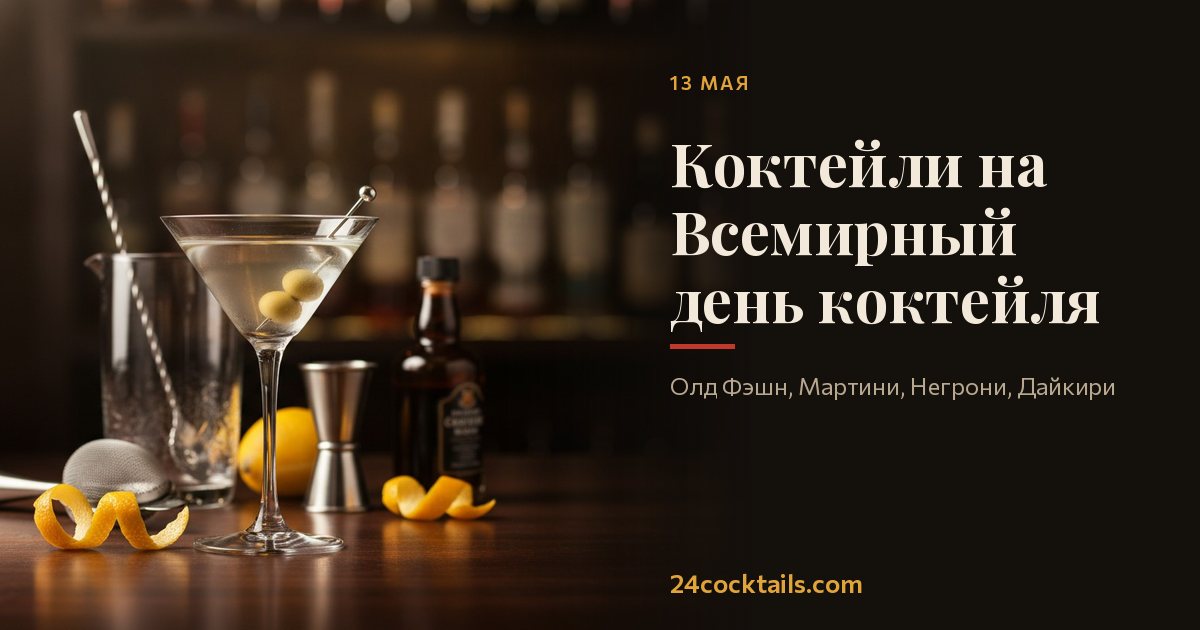 Топ-10 коктейлей для Всемирного дня коктейля