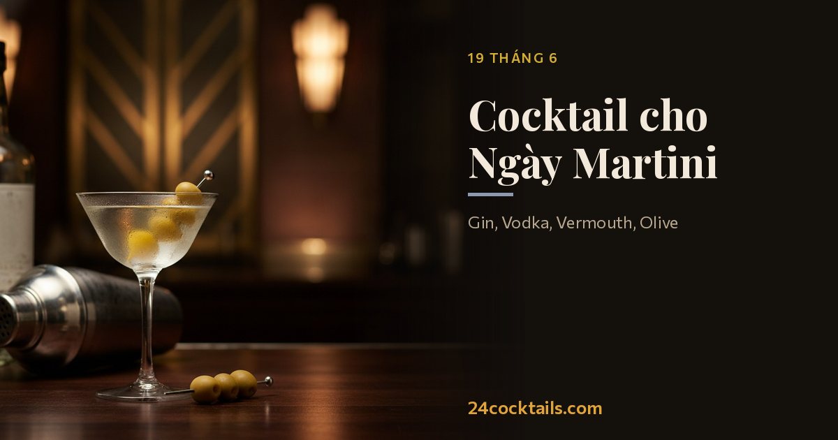 Top 10 cocktail cho Ngày Martini
