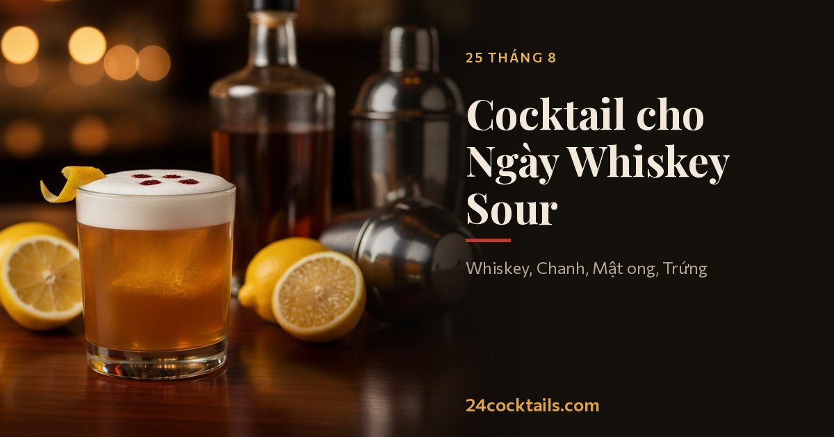 10 cocktail tuyệt vời cho Ngày Whiskey Sour