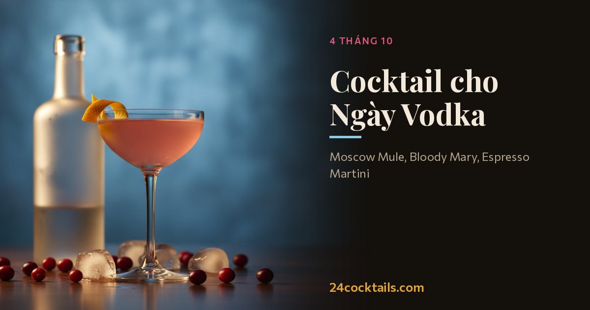 Top 10 cocktail cho Ngày Quốc tế Vodka