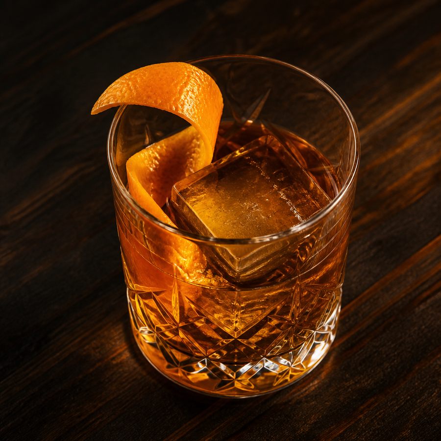 receita do coquetel Añejo Old Fashioned