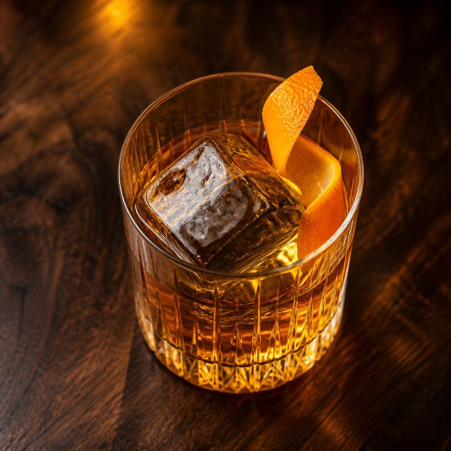 Almond Old Fashioned (tequila based) สูตรค็อกเทล