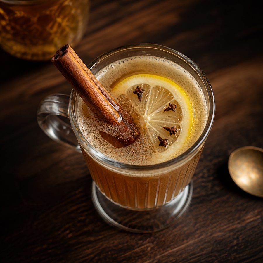 Angela's Hot Buttered Rum Cocktail recept za koktel