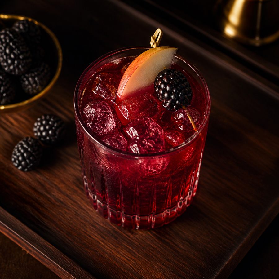 Apple & Blackberry Spritz cocktail opskrift
